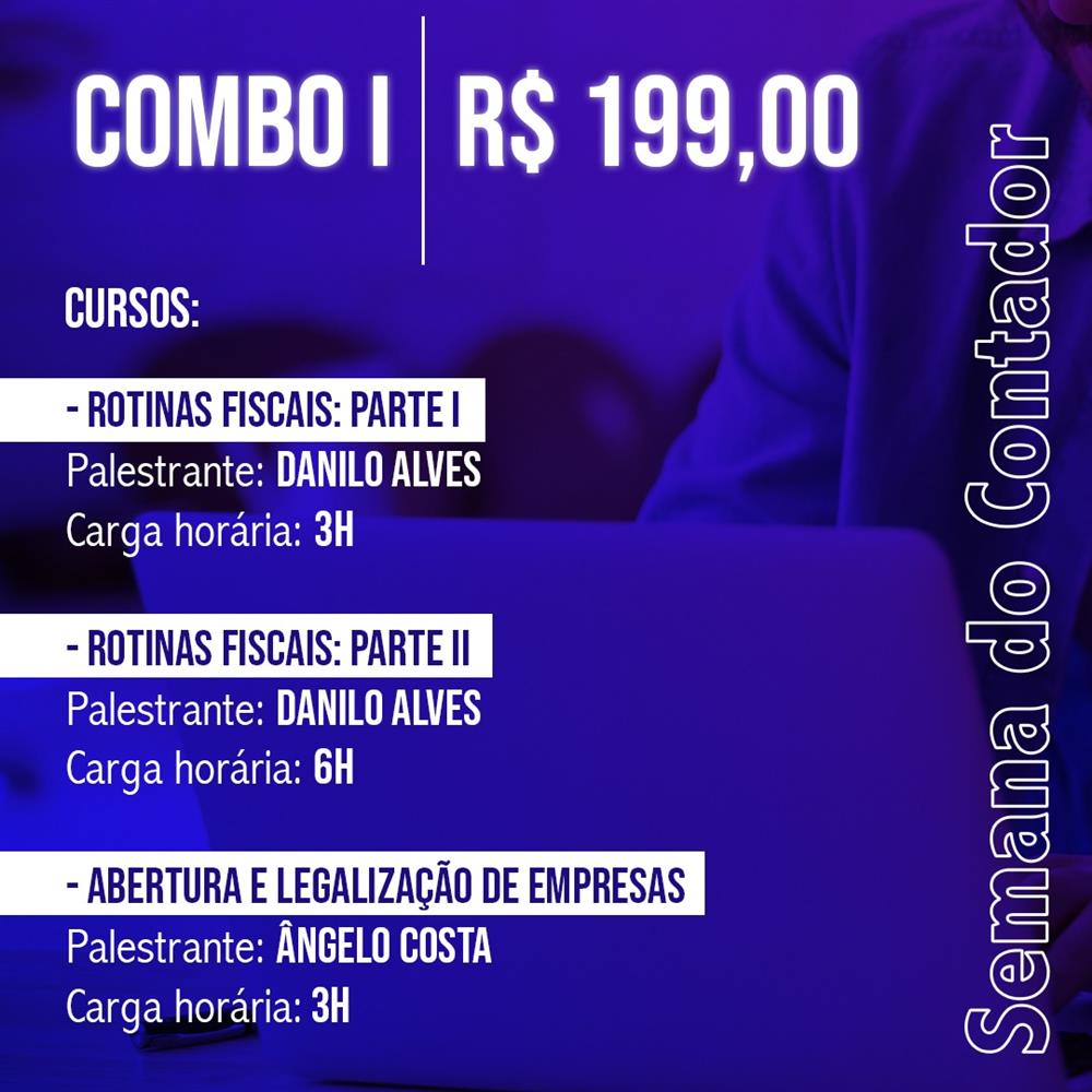 SEMANA DO CONTADOR - COMBO ESPECIAL I